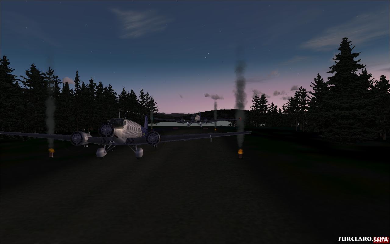 A flight me and a friend did while at a Lan. We took off from SF1 and then landed at SF1 (shortys Farm ((Aerosoft Freight Dogs)) 

We were flying the ViVa painted Ju-52's - Photo 15838