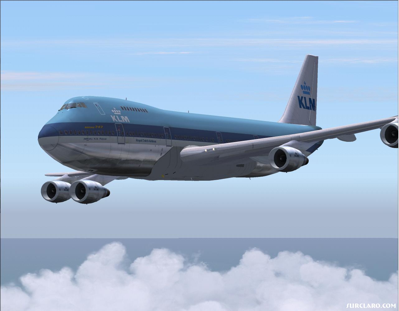 KLM 747-200 flying over Atlantic Ocean.
By Pilot Mickezzz - Photo 5574