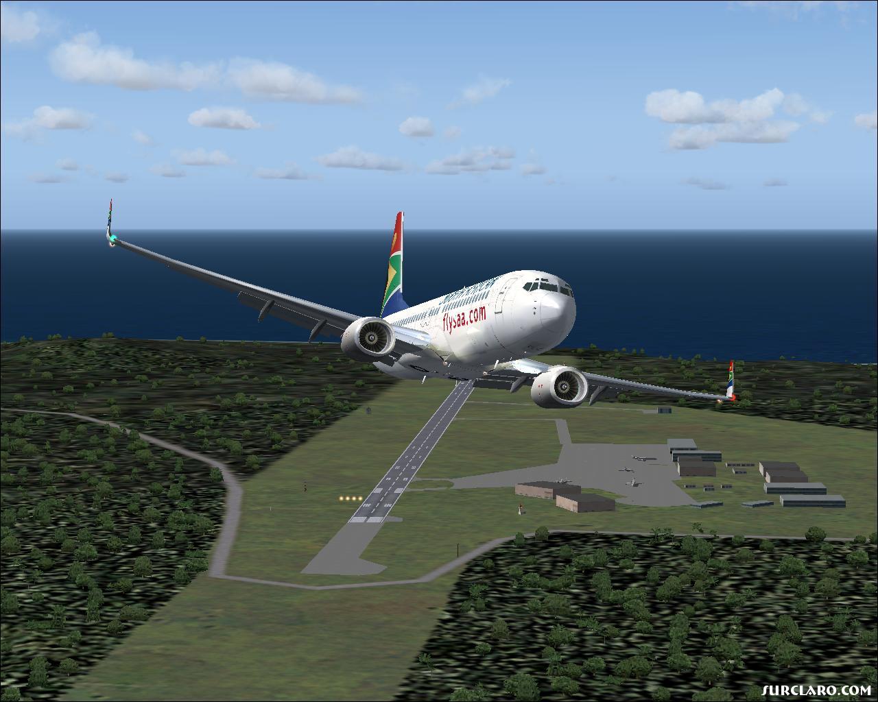 Saa 737-8 out of Mauritius to Johannesburg. - Photo 15846