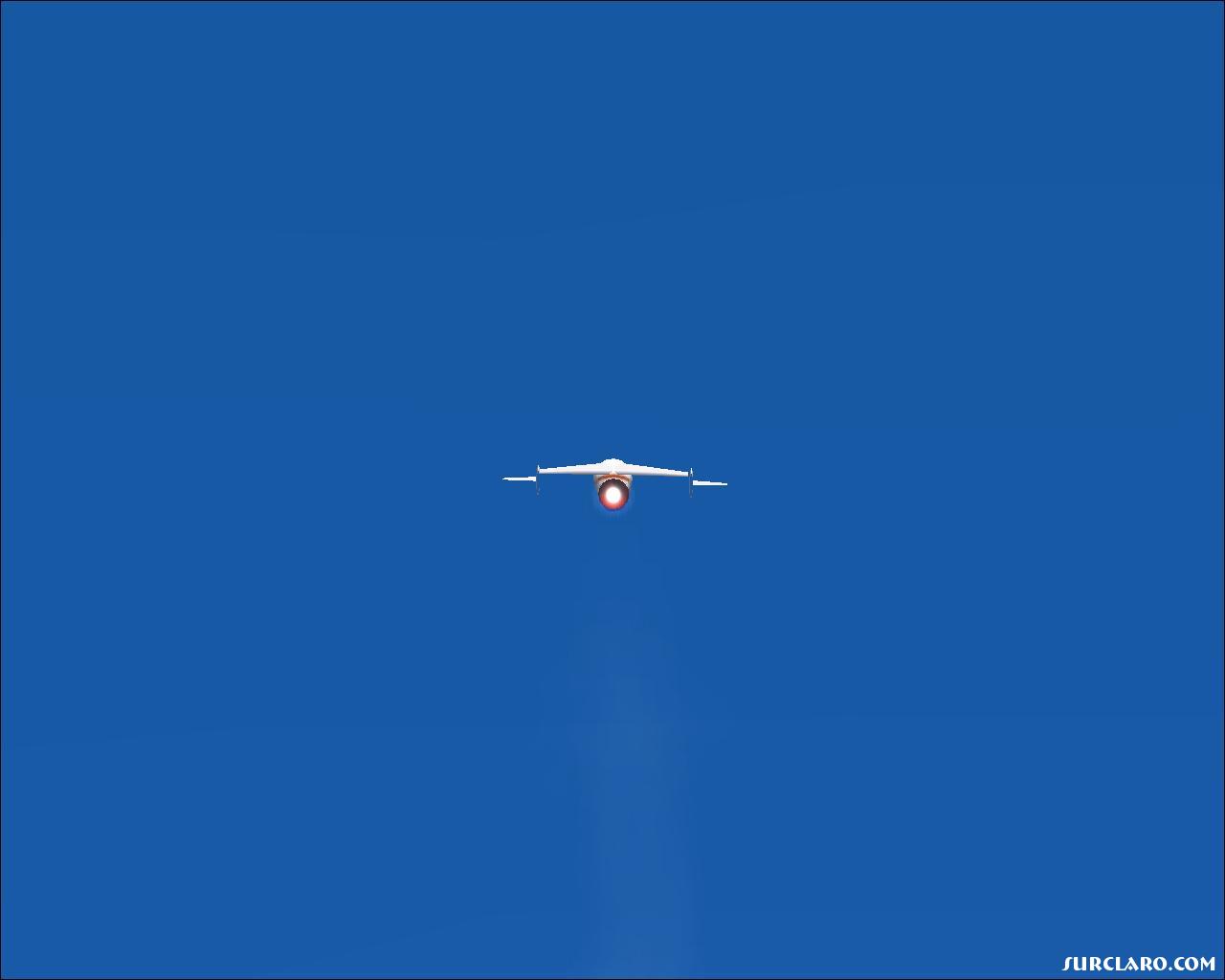 Spaceship one climbing at 2500 knots. - Photo 15718