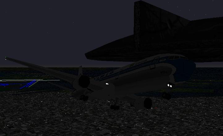 Varig B767-300ER just after takeoff JFK at night and trying to escape from alien attack. - Photo 1103