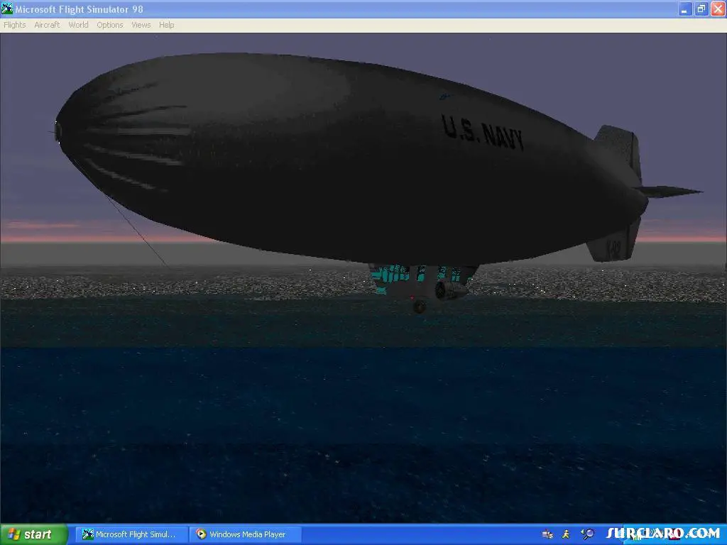 not too bad on the graphics for fs98. K-92 over meigs headed for uss indepedence  - Photo 8320
