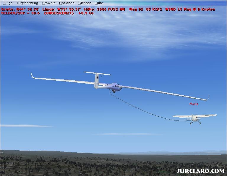 Sailplane with Rope & another plane. - Photo 16337