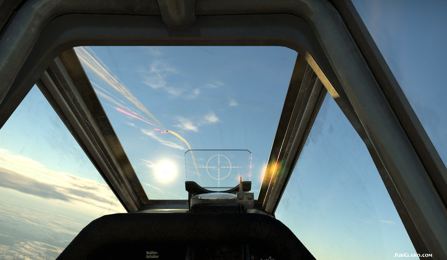 FW190 A5 in head to head combat against a P51 virtual cockpit - Photo 18826