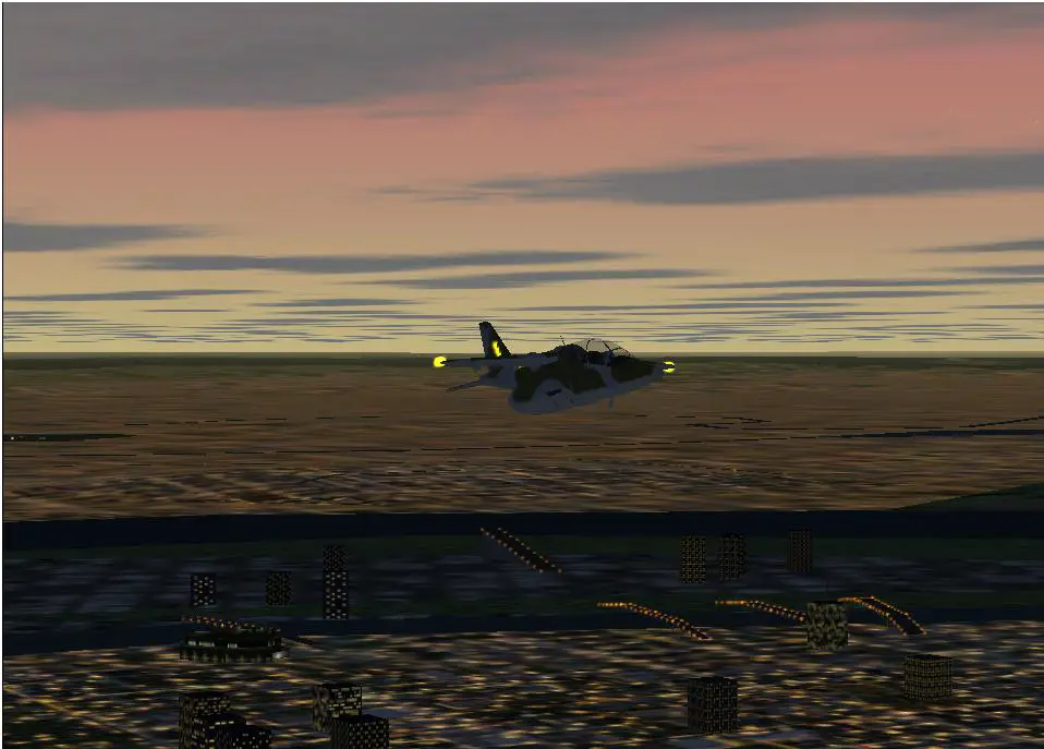 This is proberly my last ever Flight Simulator 2000 Screenshot ever. As on Tuesday im getting FS2002. For my last FS2000 screenshot, no cutting or pasting, no cheating, just a lovley sunset over New York. - Photo 1086