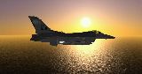 F16 into the sunset photo 1182