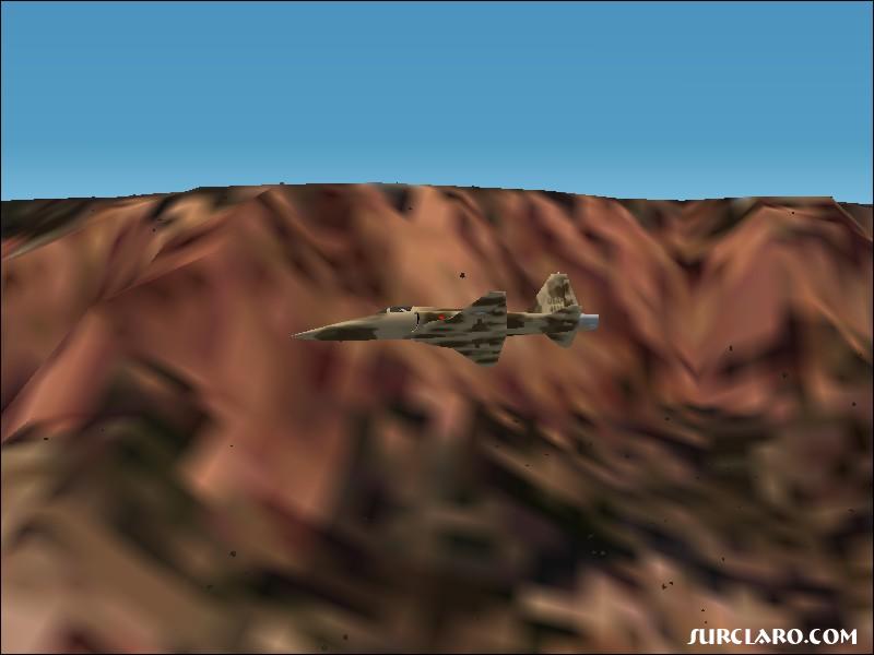 A F-5 Tiger training in the Grand Canyon. - Photo 2899