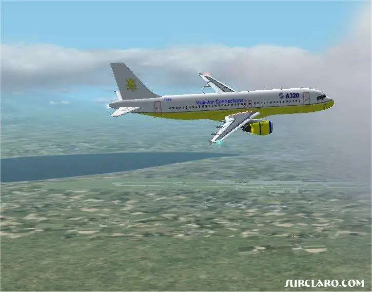 This is the new Vuk-Air
a320 over heathrow airport entering heavy weather. - Photo 3069