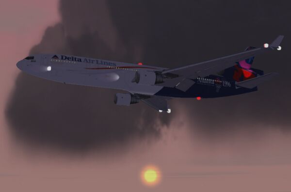 Delta Airlines' Olympic Flame livery.  - Photo 1724