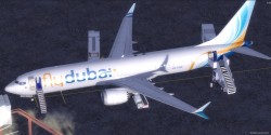 FSX/P3D Boeing 737-Max 9 FlyDubai Package image 4